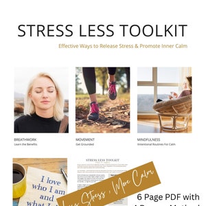 Stress ReliefTool Kit PDF - Techniques for Releasing Stress and Cultivating Inner Tranquility