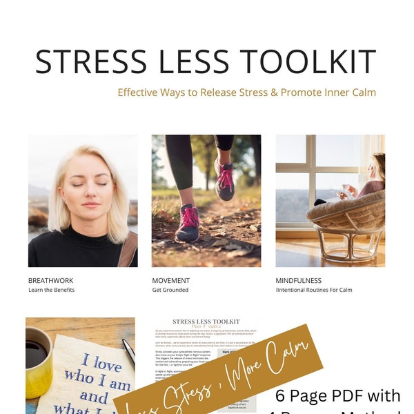 Stress ReliefTool Kit PDF - Techniques for Releasing Stress and Cultivating Inner Tranquility