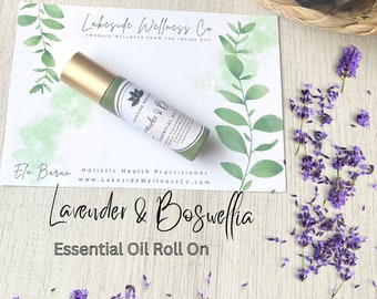 Body Care Wellness Lavender & Boswellia Essential Oil Roll On - Joyful Relaxation with Soothing Benefits 10mL