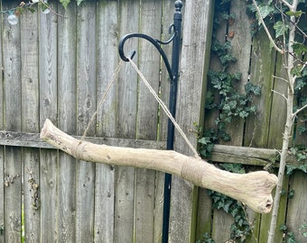 Eco Friendly Substantial Driftwood Art Wall Hanging Branch  With Twine Accent 32” , Natural Crafting Supply