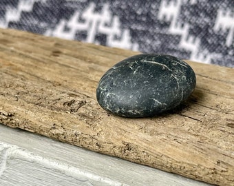 Smooth Round Basalt Cabachon / Worry Stone 1” , Natural Crafting