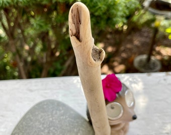 DIY Driftwood Wand , Wood Craft Branch , unique Drift Wood Stick 9 1/4”