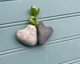 Heart Stone Set - Natural Lake Stones , Hearts From Nature