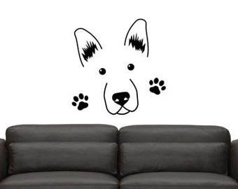 Cute German Shepherd Wall Decal