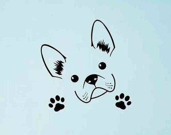 Cute French Bulldog Wall Decal