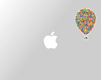 Mini Up Inspired Floating House With Balloons Laptop Decal