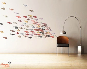 Colorful Fishes Wall Decal