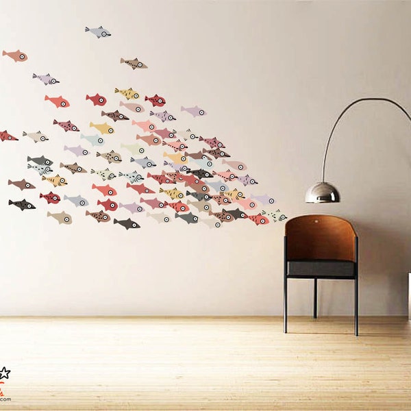 Fish Wall Decal Etsy