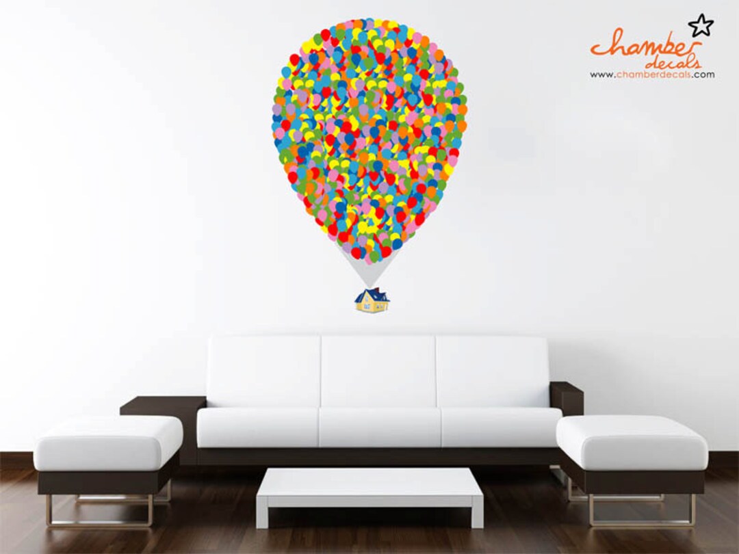 Up Inspired Floating House With Balloons Wall Decals Etsy