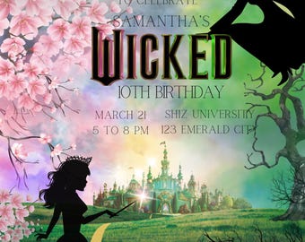 Invitación de fiesta de cumpleaños malvada