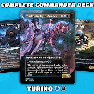 Yuriko Commander Deck Anime Style Custom MTG Cards Proxy EDH Premium High-Quality Ready to Play cEDH Beginner Friendly 100+ Cards