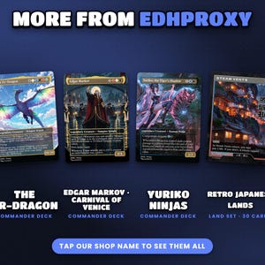 More EDHProxy commander decks and land sets with original art