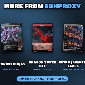 More EDHProxy commander decks and land sets with original art