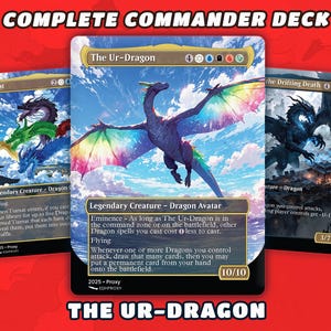 Ur-Dragon 統率者デッキ アニメスタイル カスタム MTG カード プロキシ EDH プレミアム 高品質 すぐにプレイ可能 cEDH 初心者向け 100 枚以上のカード