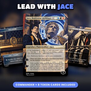 Jace, Multiverse Architect commander card: custom illustrated art