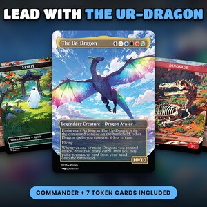 The Ur-Dragon commander card: custom anime art