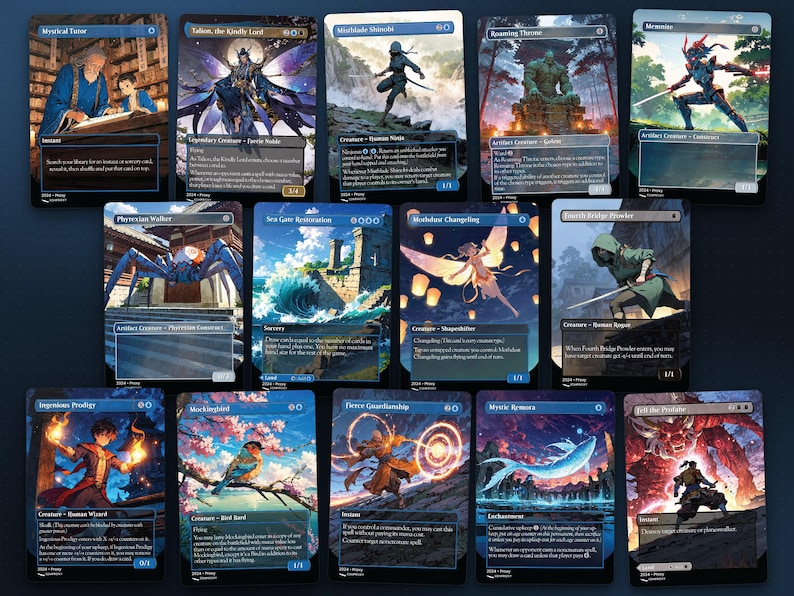 More anime proxy cards from the Yuriko Ninjas MTG commander deck