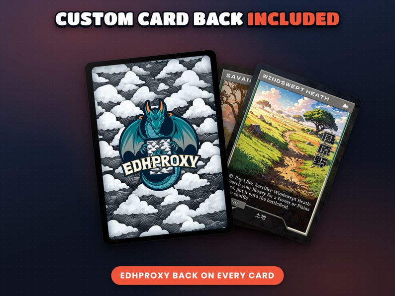 EDHProxy card back used on every card of the Retro Japanese Lands
