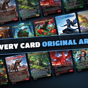 Wall of anime art proxy cards: every card in the The Ur-Dragon deck has original artwork