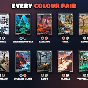 Colour pair chart: every two-colour combination covered by the Retro Japanese Duals