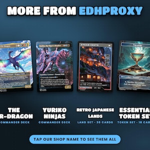 More EDHProxy commander decks and land sets with original art