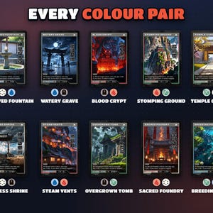 Colour pair chart: every two-colour combination covered by the Retro Japanese Shocks