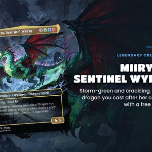 Card spotlight: Miirym, Sentinel Wyrm, original anime art on a custom proxy card