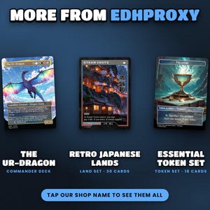 More EDHProxy commander decks and land sets with original art