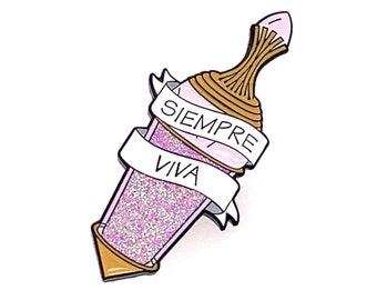 Siempre Viva - Soft Enamel Pin - Death Becomes Her - Horror Immortality Potion