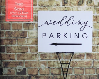 Wedding Parking Bridal Shower Directional Sign (W-020a) - Back40Life