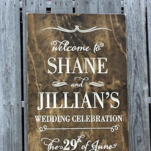 Wedding Reception Entrance Sign - The Jillian (S-007-3) - Back40Life