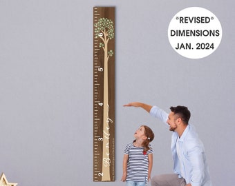 Personalized Wooden Kids Growth Chart - Height Ruler for Boys Girls   Measuring Stick Family Name - Custom Ruler Gift GC-BNT Bentley