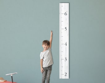 Personalized Wooden Kids Growth Chart - Height Ruler for Boys Girls   Measuring Stick Family Name - Custom Ruler Gift GC-BMK Benchmark