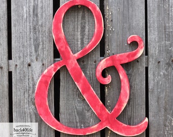 Ampersand Wedding Wood Cutout (S-034c) - Back40Life