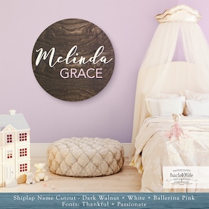 Wood Name Cutout Shiplap Sign for Boys and Girls | Back40Life