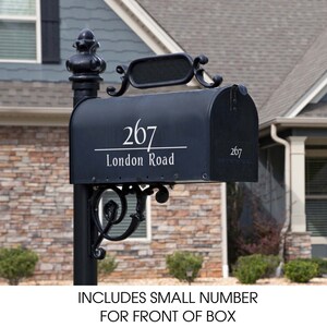 Personalized Mailbox Numbers - Street Address Vinyl Decal - Custom Decorative Numbering Street Name House Number Gift E-004c - Back40Life image 6