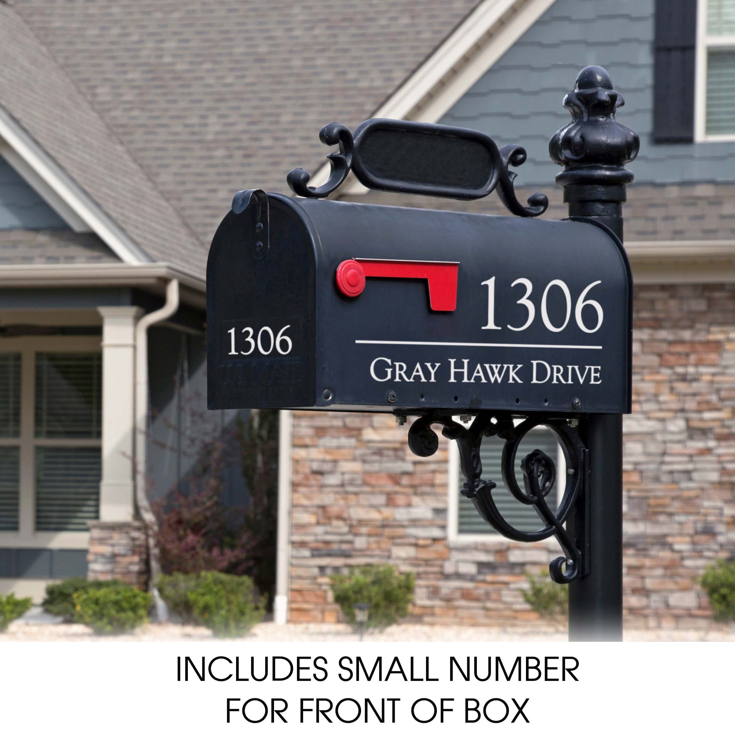 Customized Mailbox Numbers Decal - Personalized Street Address Vinyl  Stickers VWAQ - CMB17