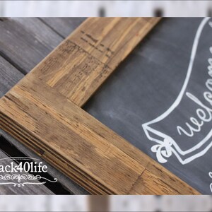 Chalkboard Wedding or Reception Welcome Sign W-040b Back40Life image 3