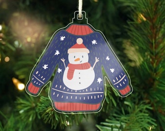 Acrylic Christmas Ornaments Tree Decoration Festive Décor Seasonal Winter Holiday - Back40Life (AO-001)