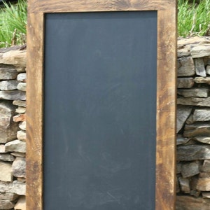 Farmhouse Style Rustic Chalkboard with Wood Frame (W-040) - Back40Life