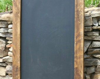 Farmhouse Style Rustic Chalkboard with Wood Frame (W-040) - Back40Life