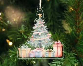 Acrylic Christmas Ornaments Tree Decoration Festive Décor Seasonal Winter Holiday - Back40Life (AO-001)