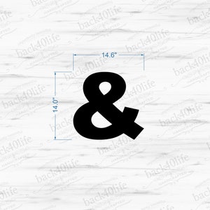 3-D Ampersand Wedding Guestbook W-025a Back40Life image 4