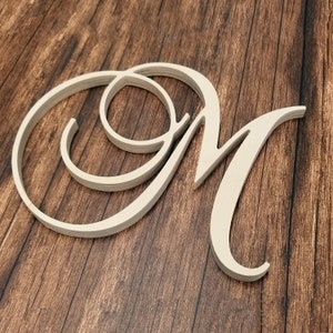 Precision Cut Script Wood Letter (LC-04) - Back40Life