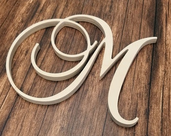 Precision Cut Script Wood Letter (LC-04) - Back40Life