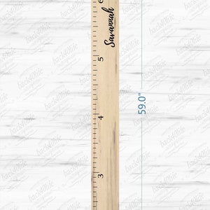 Personalized Wooden Kids Growth Chart Height Ruler for Boys Girls Size Measuring Stick Family Name Custom Ruler Gift Children GC-NTT-3P image 7