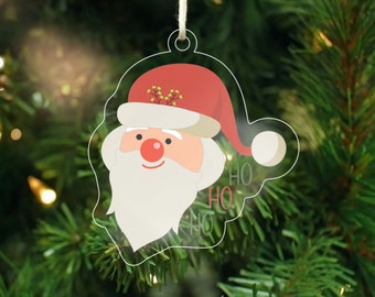 Acrylic Christmas Ornaments Tree Decoration Festive Décor Seasonal Winter Holiday - Back40Life (AO-001)