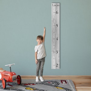 Personalized Wooden Kids Growth Chart - Height Ruler for Boys Girls   Measuring Stick Family Name - Custom Ruler Gift GC-MAR Marshall