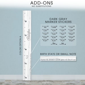 Sge Geight Ruler Personalized Wooden Kids Growth Chart Height Ruler for Boys Girls ...