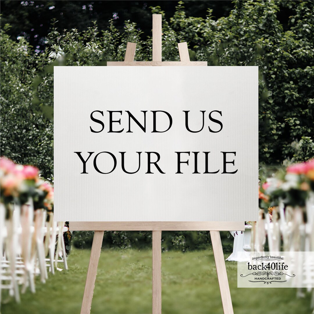 Printable Wedding Bridal Shower Sign Use Your Own Design w020x